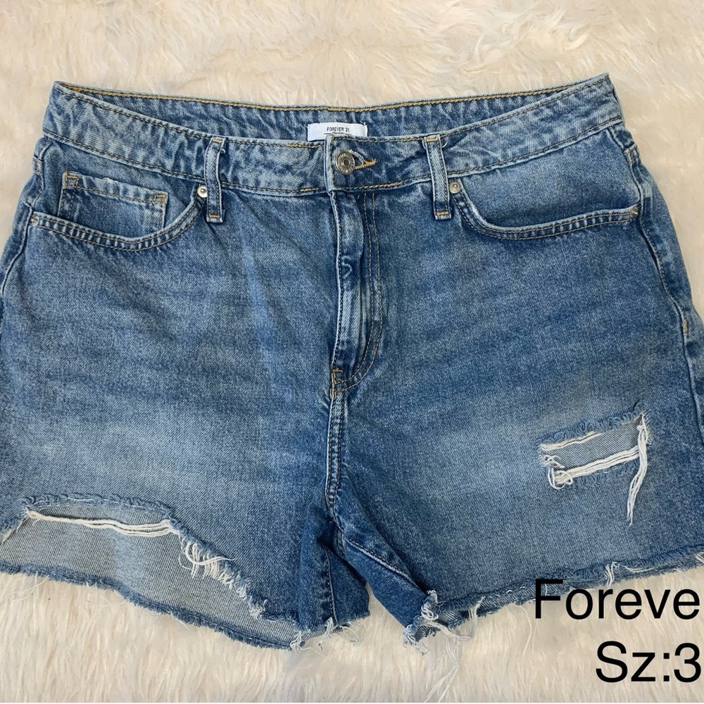 Forever 21 Blue Denim Women's Shorts